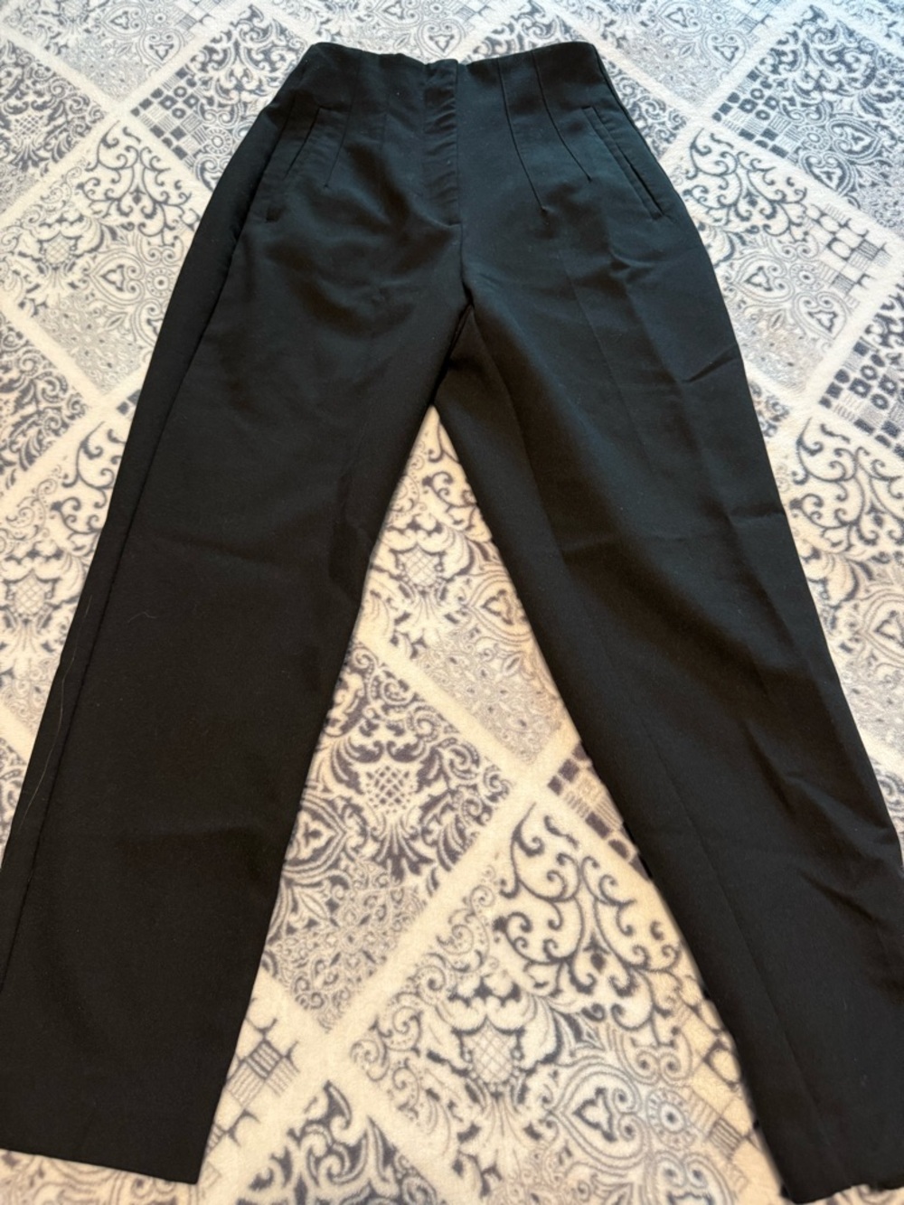 Zara High-Rise Black Womens Dress Pants